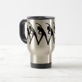 Stretching Ladys Travel Mug Reisebecher (Vorderseite Links)
