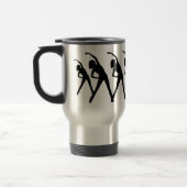 Stretching Ladys Travel Mug Reisebecher (Links)