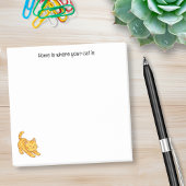 Stretching Orange Tabby Cat Custom Text Post-it Klebezettel