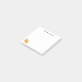 Stretching Orange Tabby Cat Custom Text Post-it Klebezettel (angewinkelt)