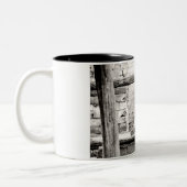 Stretchkatze Zweifarbige Tasse (Links)