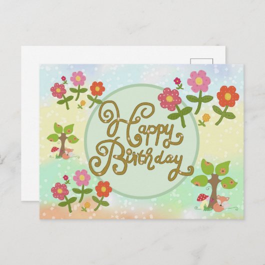 Streublümchen Postkarte (Vorne/Hinten)