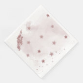 streuen staubrosa Blume Serviette (Ecke)