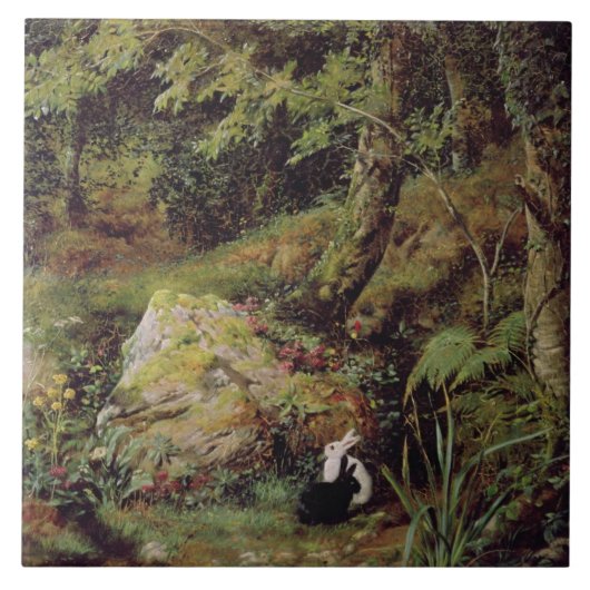 Streukaninchen Fliese (Vorderseite)