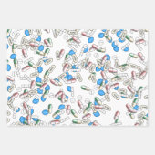 Streumuster für Pillen Geschenkpapier Set (Vorderseite 3)