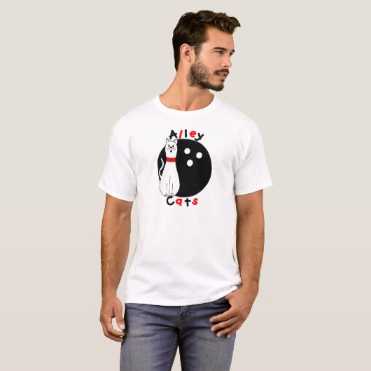 Streunende Katze T-Shirt (Vorne ganz)