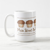 Streusel Crumb Muffin, gebacken von Bäckerei Baker Kaffeetasse (Links)