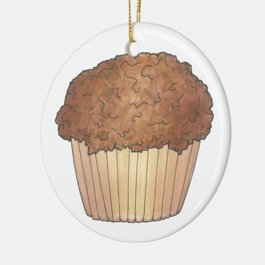 Streusel Crumb Muffin, gebacken von Bäckerei Baker Keramik Ornament (Links)