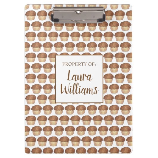 Streusel Crumb Muffin, gebacken von Bäckerei Baker Klemmbrett (Vorderseite)