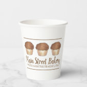 Streusel Crumb Muffin, gebacken von Bäckerei Baker Pappbecher (Vorderseite)