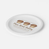 Streusel Crumb Muffin, gebacken von Bäckerei Baker Pappteller (Schrägansicht)