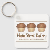 Streusel Crumb Muffin, gebacken von Bäckerei Baker Schlüsselanhänger (Vorderseite)
