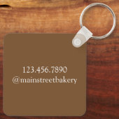 Streusel Crumb Muffin, gebacken von Bäckerei Baker Schlüsselanhänger (Rückseite)