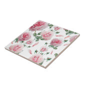Streuungs-rosa Rosen-Muster Fliese (Seite)
