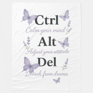 STRG,ALT,DEL FLEECEDECKE