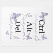 STRG,ALT,DEL FLEECEDECKE (Vorderseite (Horizontal))