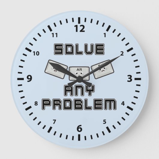 Strg Alt Del Große Wanduhr (Vorderseite)