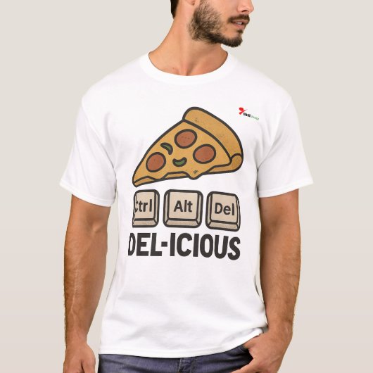 Strg + Alt + Del-icious T-Shirt (Vorderseite)