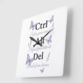 STRG,ALT,DEL QUADRATISCHE WANDUHR (Winkel)