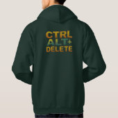 Strg+Alt+Entf Computertastatur Hoodie (Rückseite)
