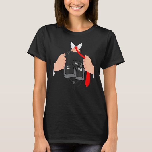 Strg Alt Entf I Computer-Hacker-Code-Hacking-Es Pr T-Shirt (Vorderseite)