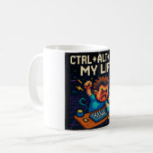 STRG - ALT - ENTF MEIN LEBEN TASSE (Vorderseite Links)
