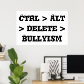 Strg > Alt > Löschen > Bullyism - Anti Bullyism Poster (Heimbüro)