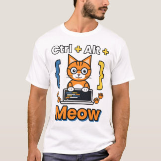 Strg Alt Mia Programmieren Katze Coding T-Shirt