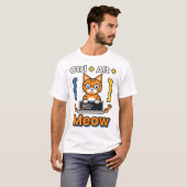 Strg Alt Mia Programmieren Katze Coding T-Shirt (Vorne ganz)