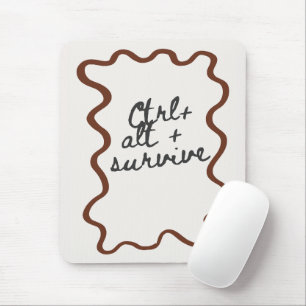 'Strg + Alt + Überleben' Lustiges Kollegengeschenk Mousepad