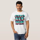 STRG + ALT = WIN - Funny Tech Meme T - Shirt (Vorne ganz)