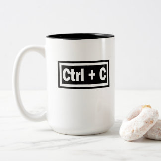 Strg + C Copy Funktion mit Strg + V Paste Zweifarbige Tasse