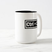 Strg + C Copy Funktion mit Strg + V Paste Zweifarbige Tasse (VorderseiteRechts)