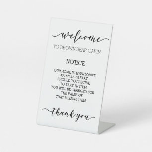 STRG Kurzer Begriff Miete Vermisste Gegenstände Sockelschild