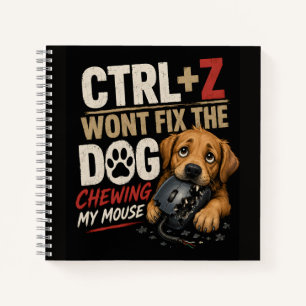 STRG + Z wird den Hund, der an meiner Maus kaut, n Notizblock