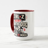 STRG + Z wird den Hund, der an meiner Maus kaut, n Tasse (Vorderseite Links)