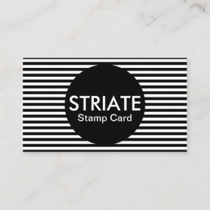 striate Briefmarkenkarte Visitenkarte