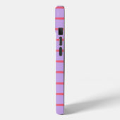 Striation Hot Pink und Lila Case-Mate iPhone Hülle (Rückseite / Links)