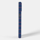 Striation Navy Blau und Rot iPhone-Hülle Case-Mate iPhone Hülle (Rückseite / Rechts)