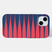 Striation Navy Blau und Rot iPhone-Hülle Case-Mate iPhone Hülle (Rückseite (Horizontal))