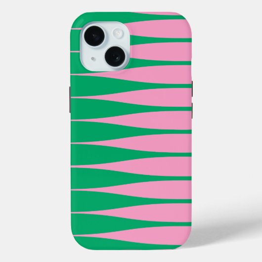 Striation Pink und Grün iPhone-Hülle Case-Mate iPhone Hülle (Rückseite)