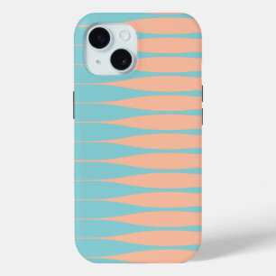 Striation Soft Aqua und Pfirsich iPhone-Hülle iPhone 15 Hülle