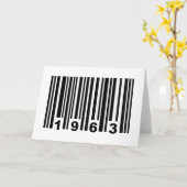 Strichcode 1963 karte (Gelbe Blume)