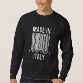 Strichcode aus Italien Sweatshirt (Vorderseite)