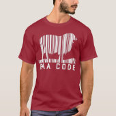 Strichcode-Bauer für Lamm T-Shirt (Vorderseite)