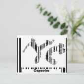 Strichcode der Liebe Capoeira Postkarte (Stehend Vorderseite)