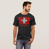 Strichcode der Schweiz T-Shirt (Vorne ganz)