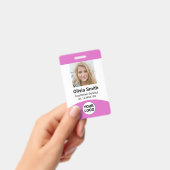 Strichcode des benutzerdefinierten Fotos Name Roll Ausweis (Handheld)