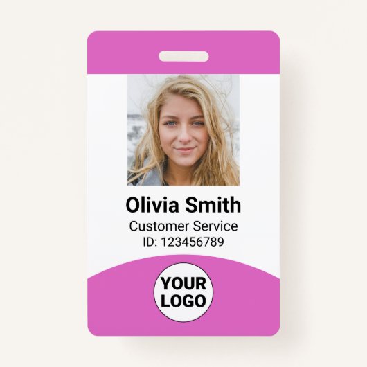 Strichcode des benutzerdefinierten Fotos Name Roll Ausweis (Vorderseite)