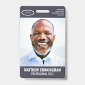 Strichcode des einfachen Oval-Logos Name des Mitar Ausweis (Vorderseite)